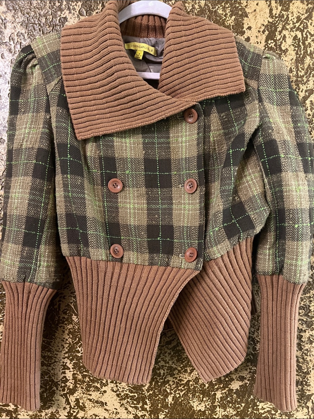 John Carlisle lined sweater jacket